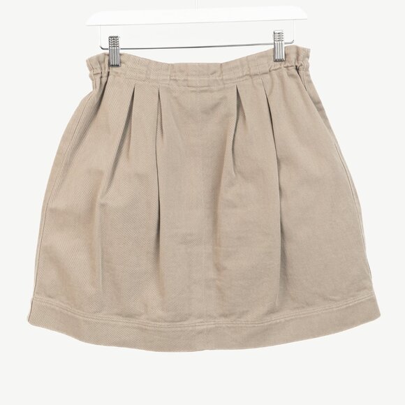 Fendi Resort 2023 Runway Baguette Taupe Cotton-Denim Cargo Mini Skirt - Picture 3 of 14